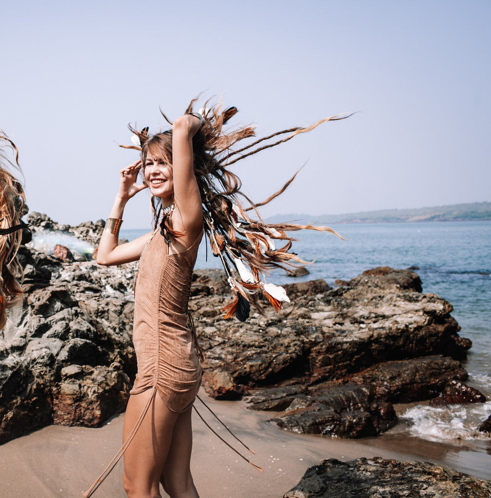 magic obsession mini dress green Olive Dress, Boho By Goa Fashion Gloucester