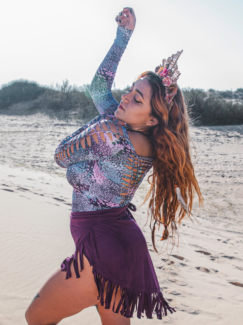 Fringe skirt shop swimwear