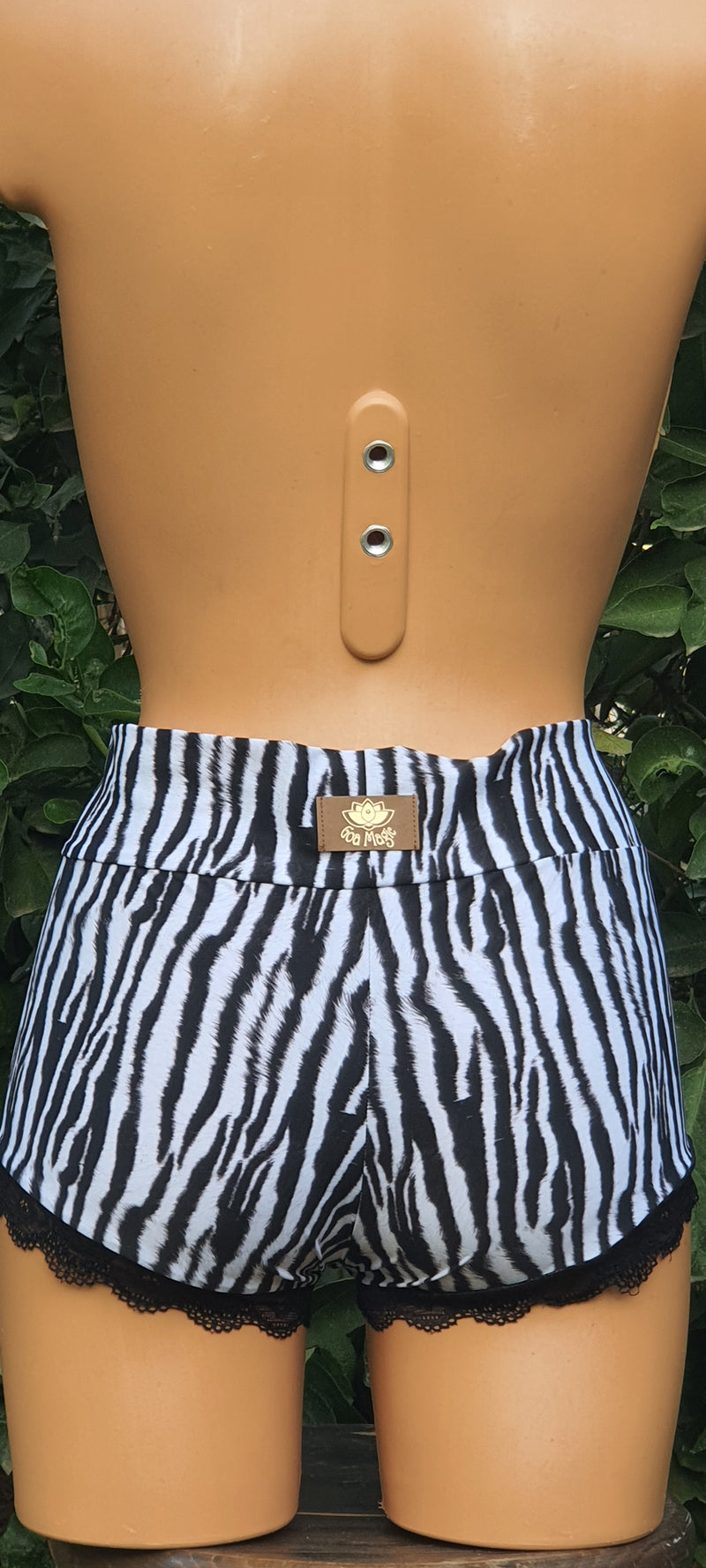 Clearance - Zebra Print Shorts with Lace